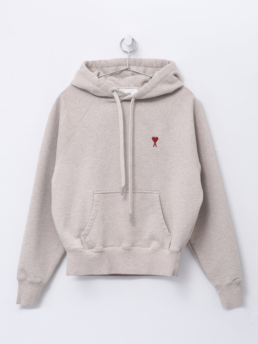 ★関税込★AMI★AMI SMALL HEART LOGO HOODIE★WHITE AMI Paris Ami de Coeur Small Heart Logo Hoodie White - SSTORIES