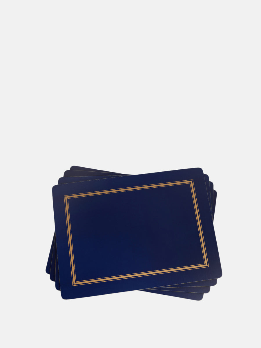 Pimpernel Placemats_Classic Midnight Blue Blancsom