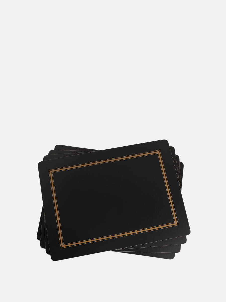 Pimpernel Placemats_Classic Black Blancsom