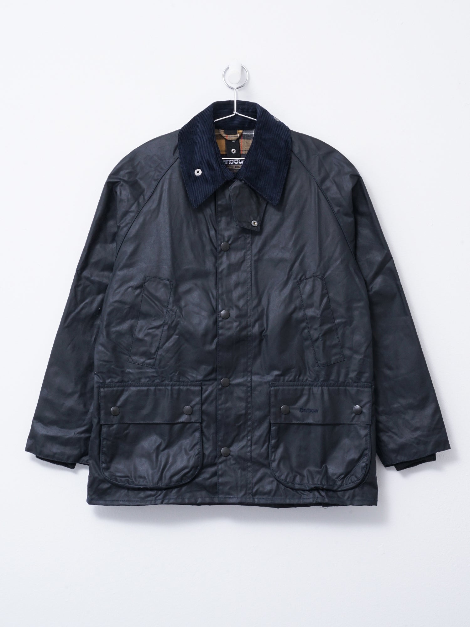 BARBOUR BEDALE WAX JACKET_NAVY