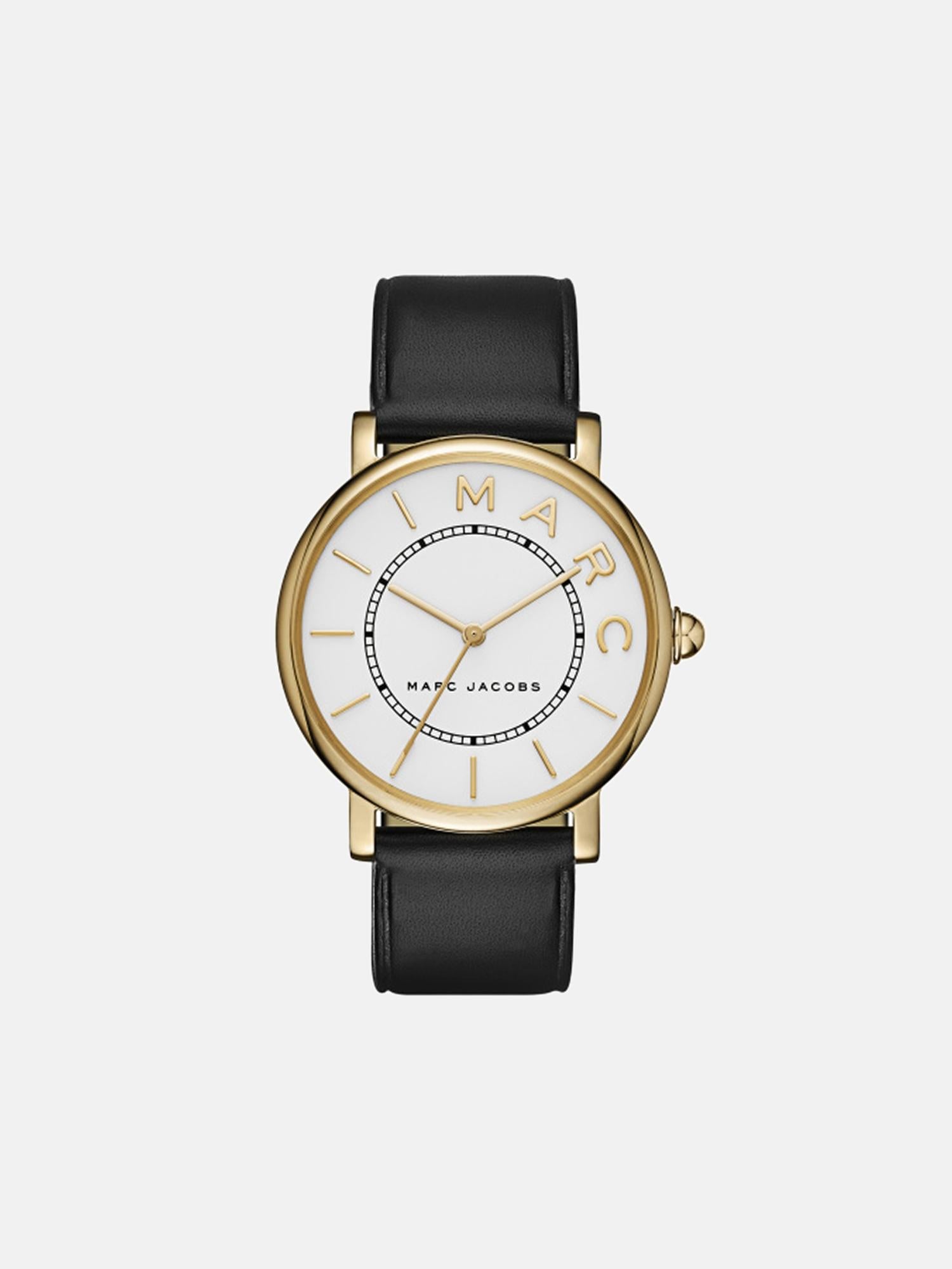 Marc Jacobs gold watch with black face Marc By Marc Jacobs Black Yellow Gold Plated Stainless Steel  main image 2