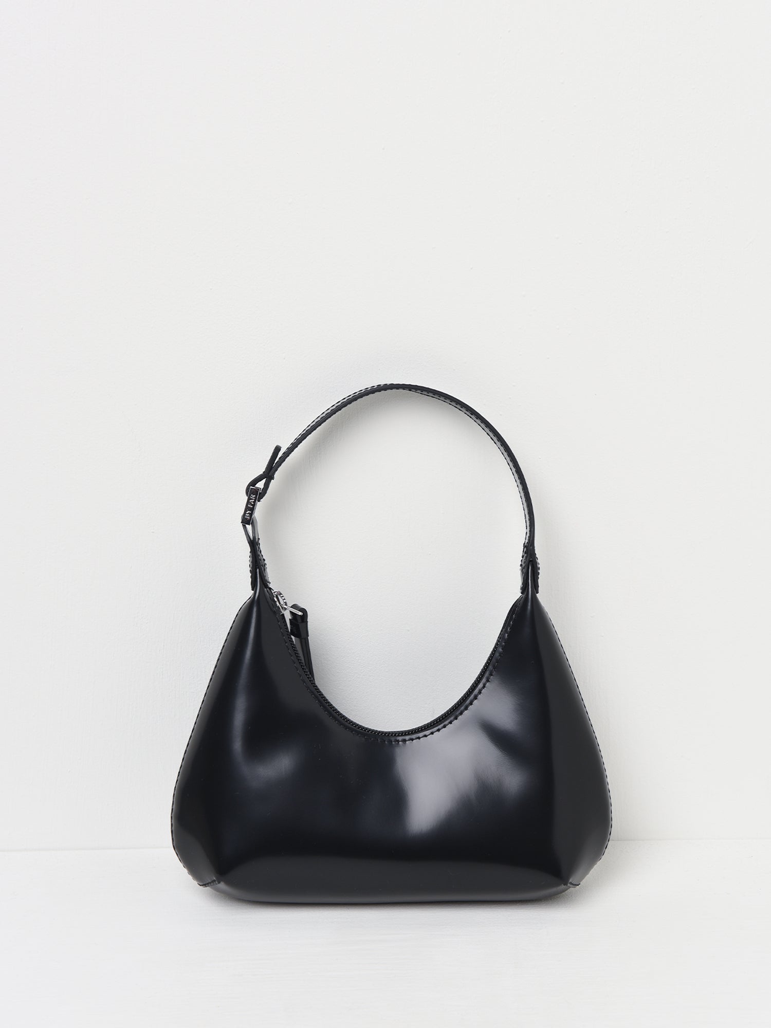 by Far Amber Leather Shoulder Bag - Black