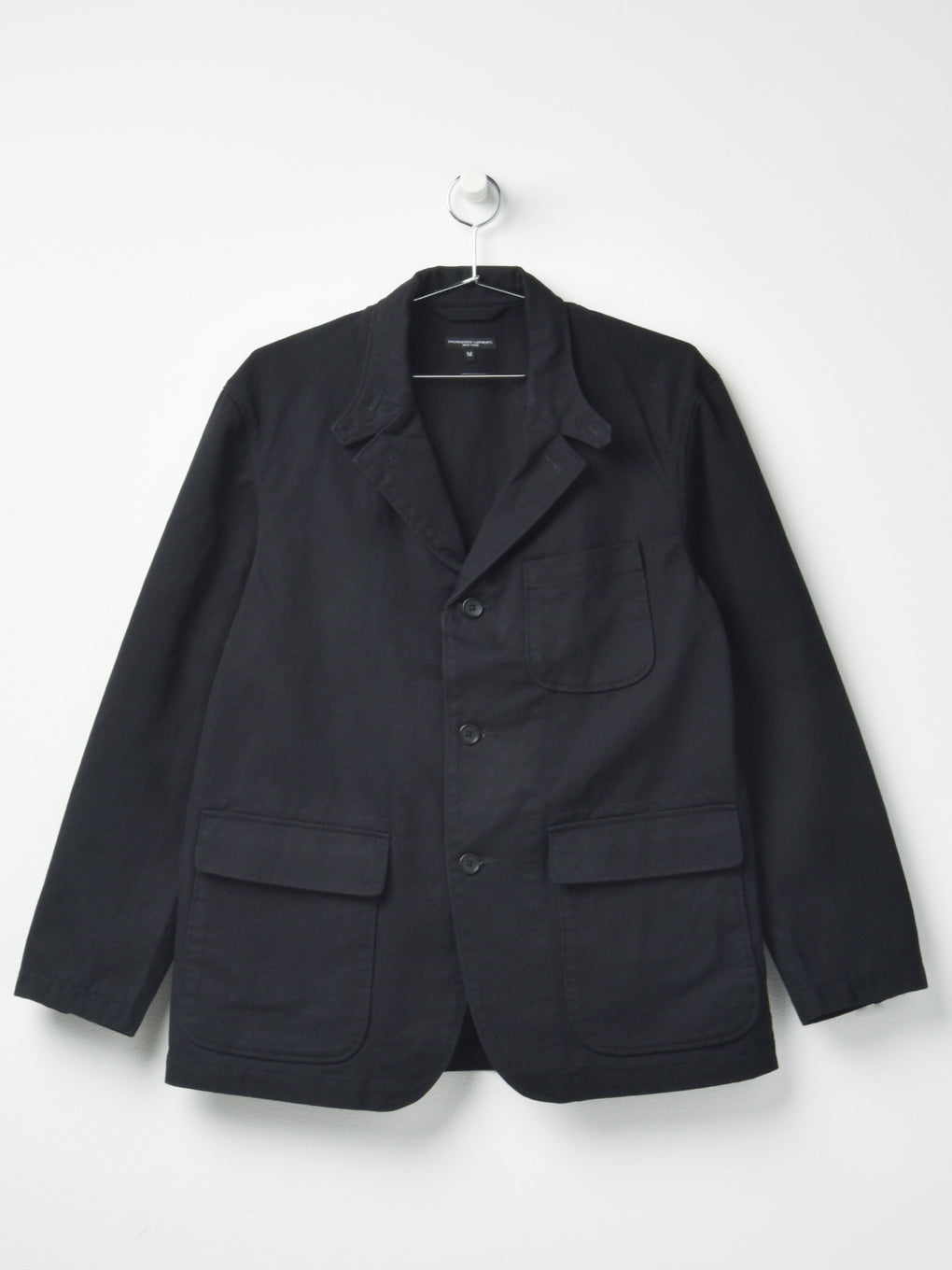 LOITER JACKET BLACK COTTON HEAVY TWILL – Blancsom