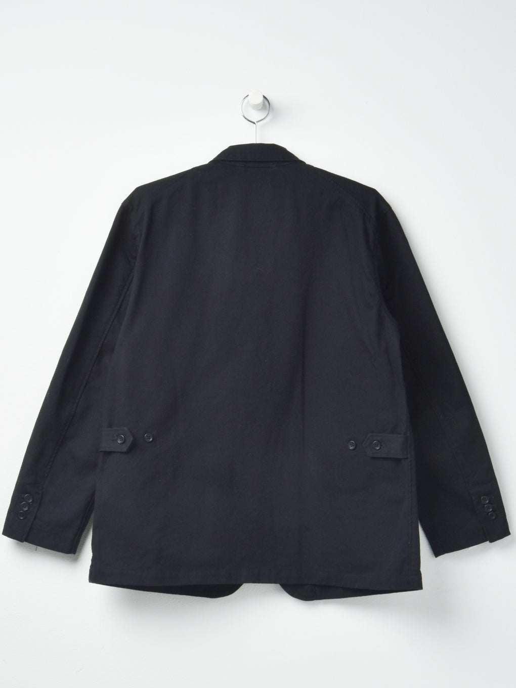 LOITER JACKET BLACK COTTON HEAVY TWILL – Blancsom