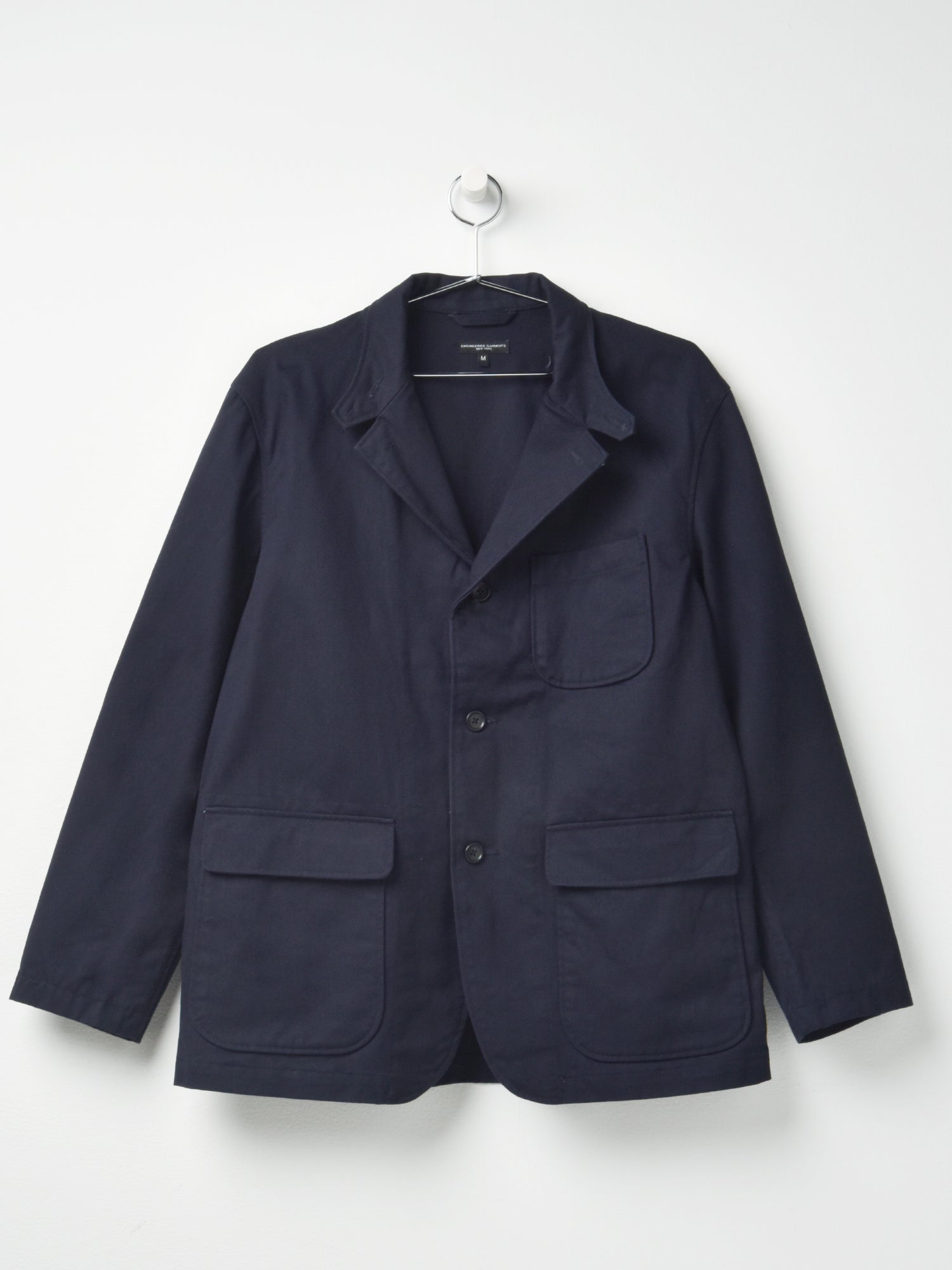 LOITER JACKET DARK NAVY COTTON HEAVY TWILL – Blancsom