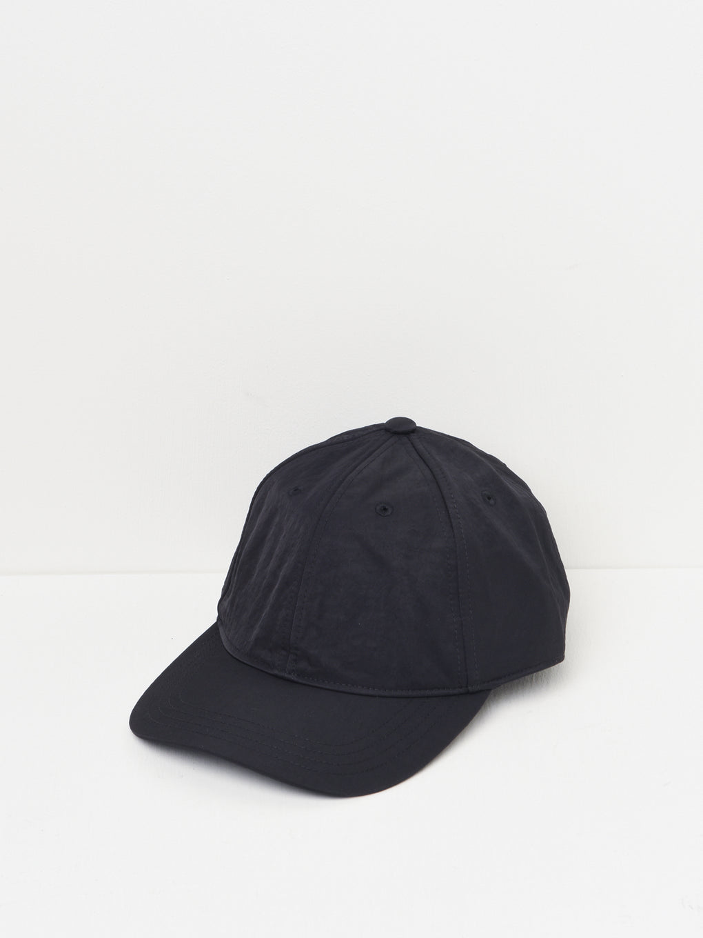 BALLCAP A2228BBD BLACK DENSE LIQUID NYLON – Blancsom