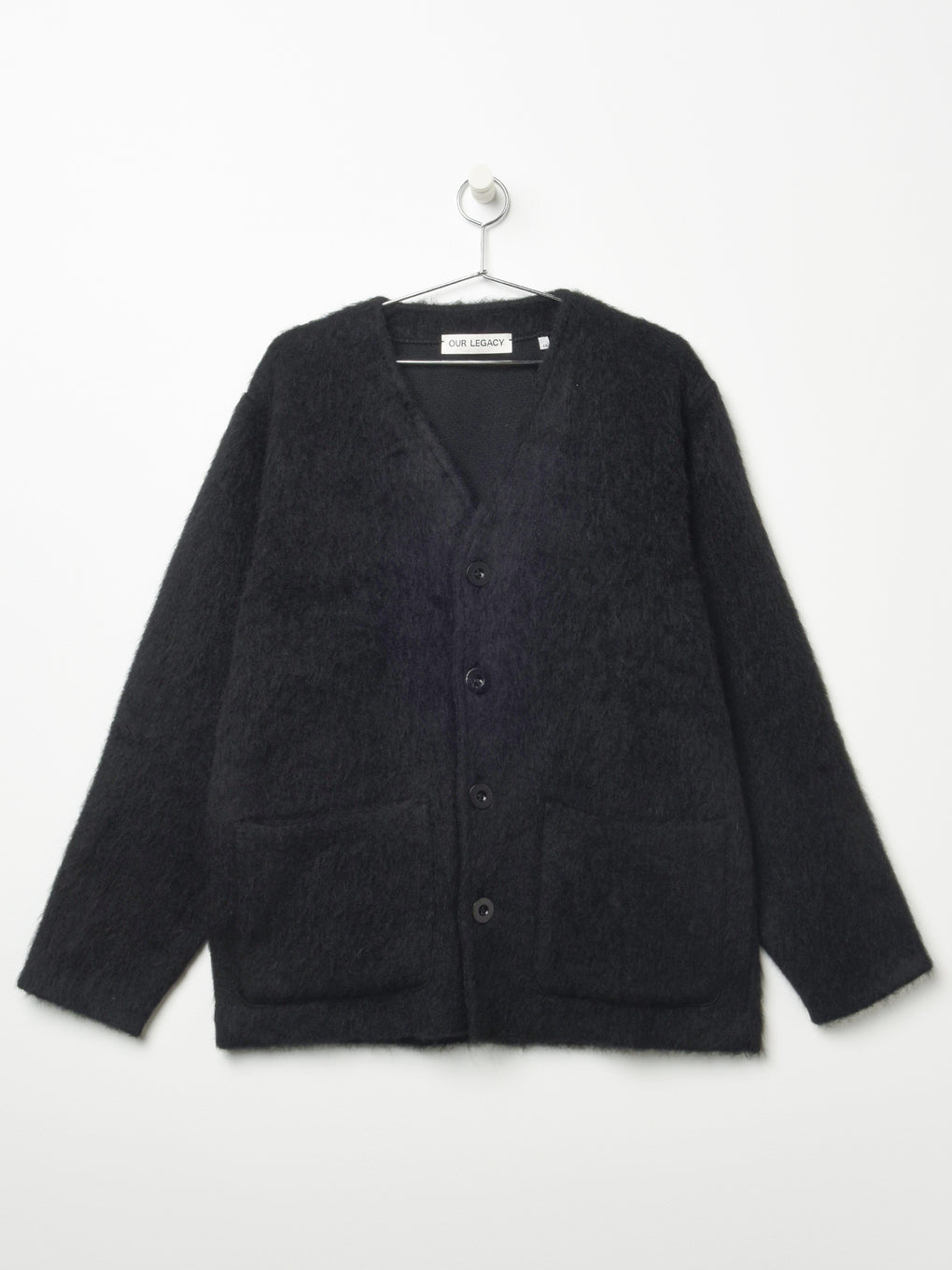 OUR LEGACY CARDIGAN / BLACK MOHAIR | nate-hospital.com