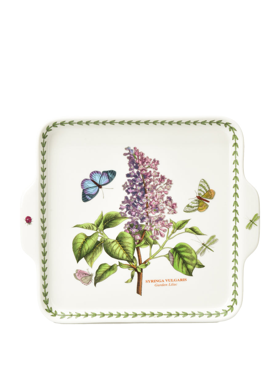 Portmeirion Botanic Garden 5-Piece Accent Bowl Set - Porcelain Square Handled Plate & 4 Bowls - View #7